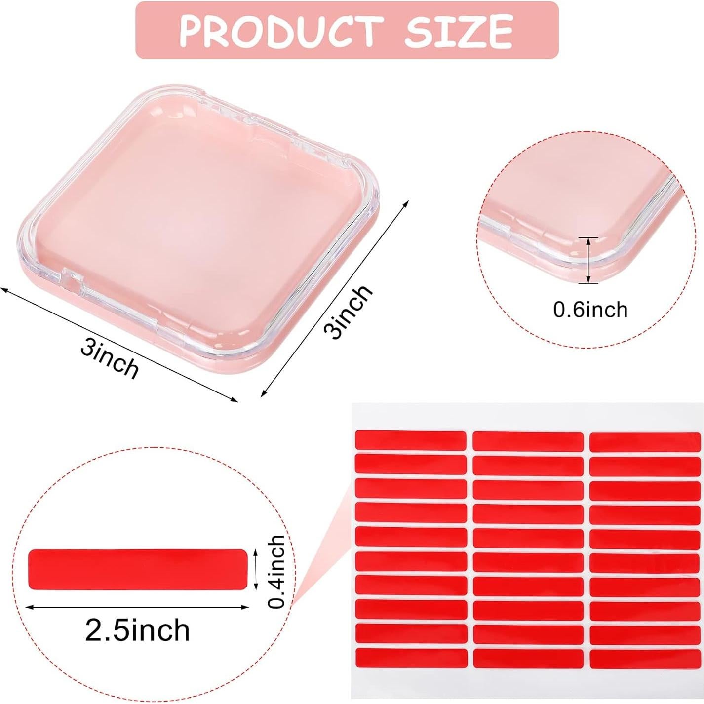 Caja de almacenamiento para uñas postizas MAKALONE 20 piezas