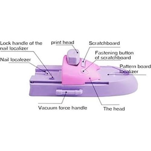 Máquina de Estampado de Uñas Genérica DIY con 6 Placas