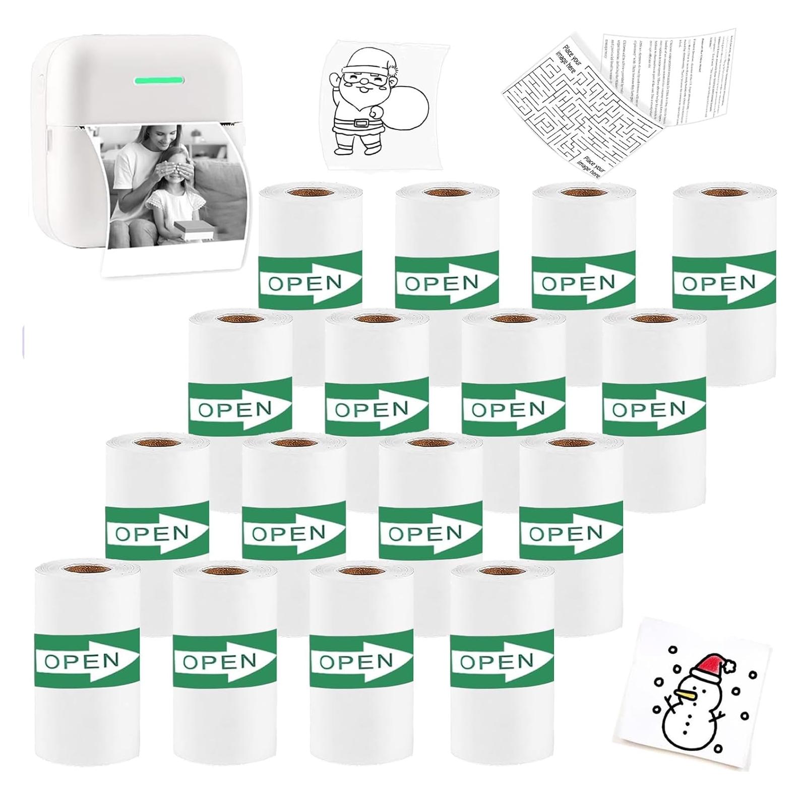 16 Rollos de Papel Térmico Autoadhesivo Bagvhandbagro 50mm x 4m