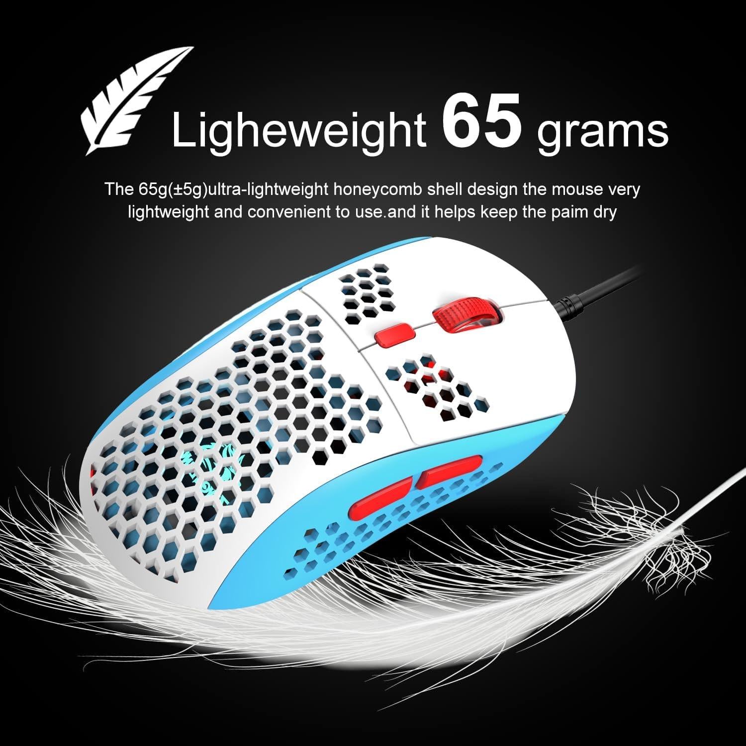 Combo Teclado Mecánico y Ratón Gaming XINMENG RGB 61 Teclas