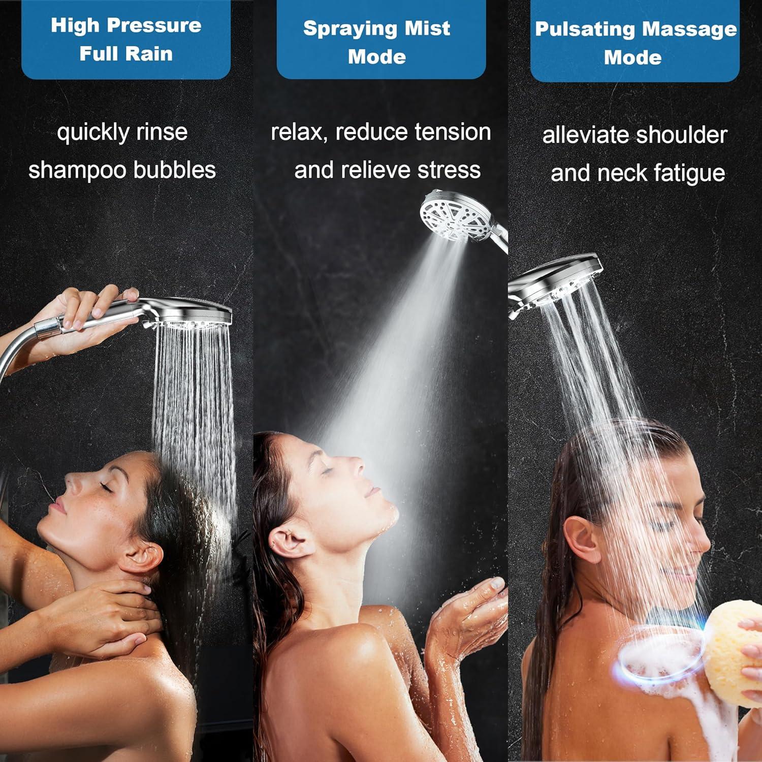 Cabezal de Ducha Filtrado FunnyAir con 3 Filtros y 10 Modos