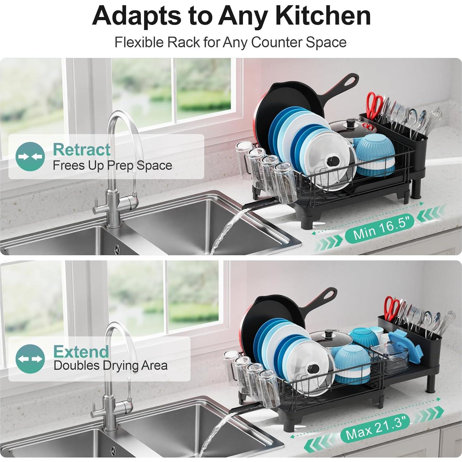 Escurridor de Platos Expandible GSlife 66.5 cm Antioxidante