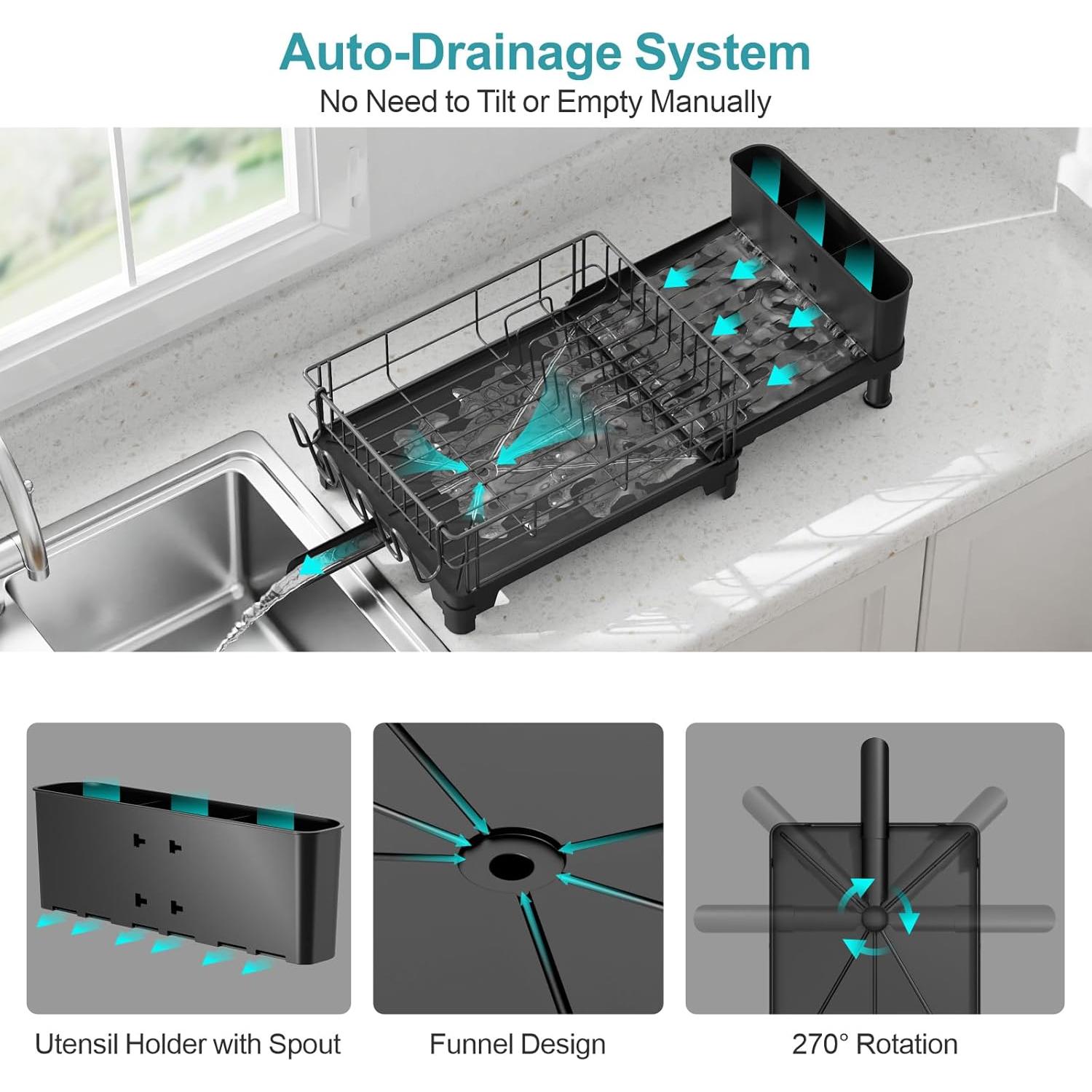 Escurridor de Platos Expandible GSlife 66.5 cm Antioxidante