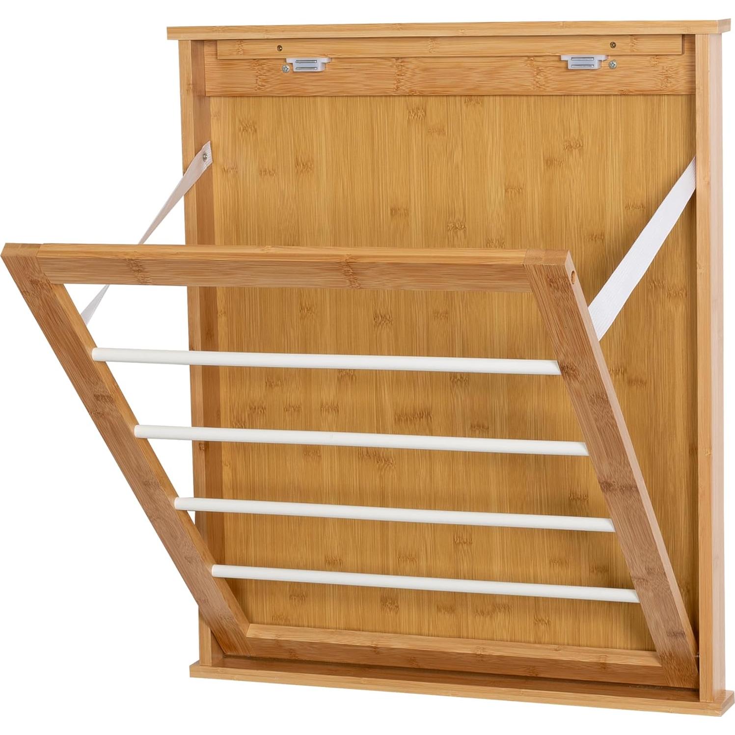 Estante de Secado de Ropa Plegable Honey-Can-Do Bambú 58 cm