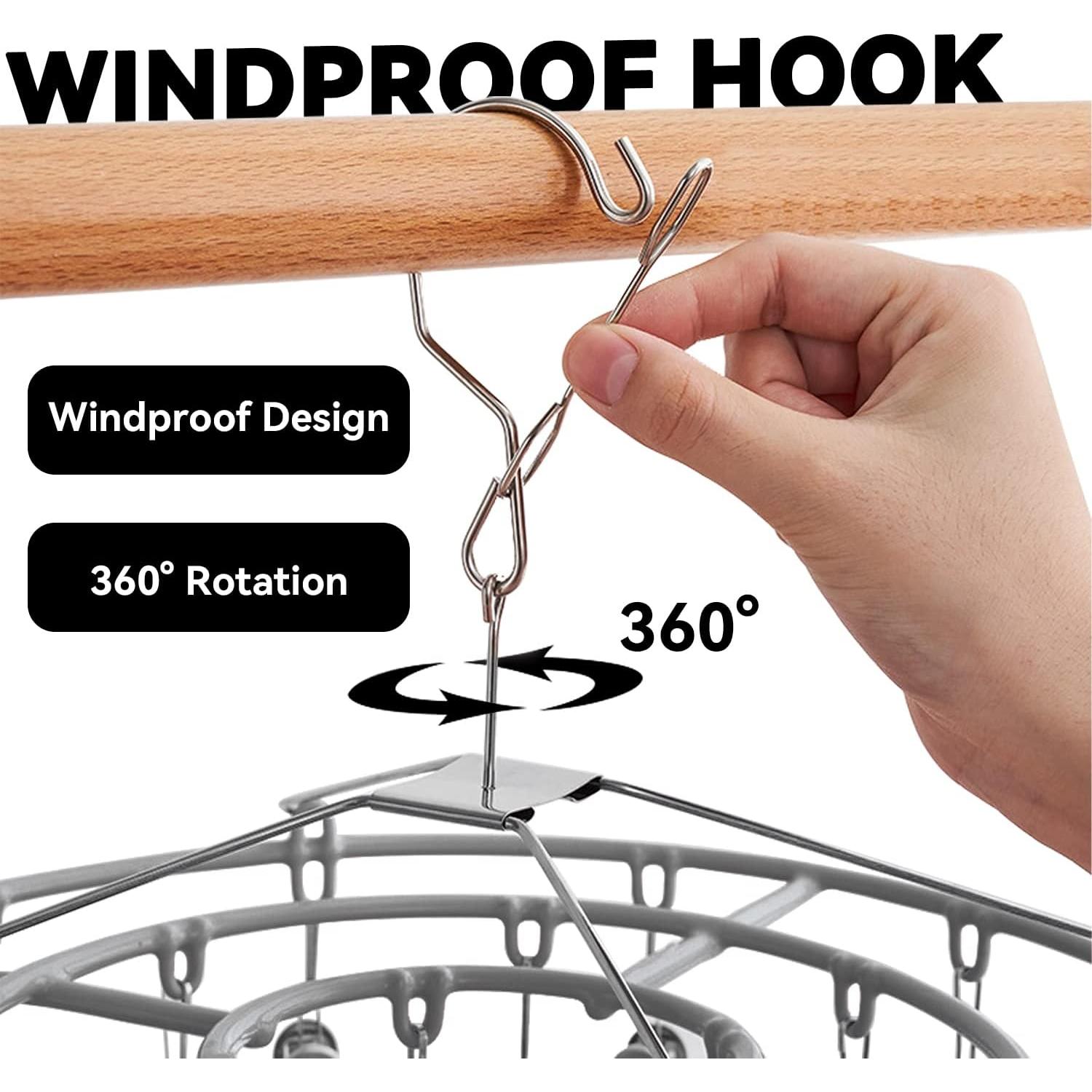 Soporte de Secado de Ropa Funamily Acero Inoxidable 24 Clips