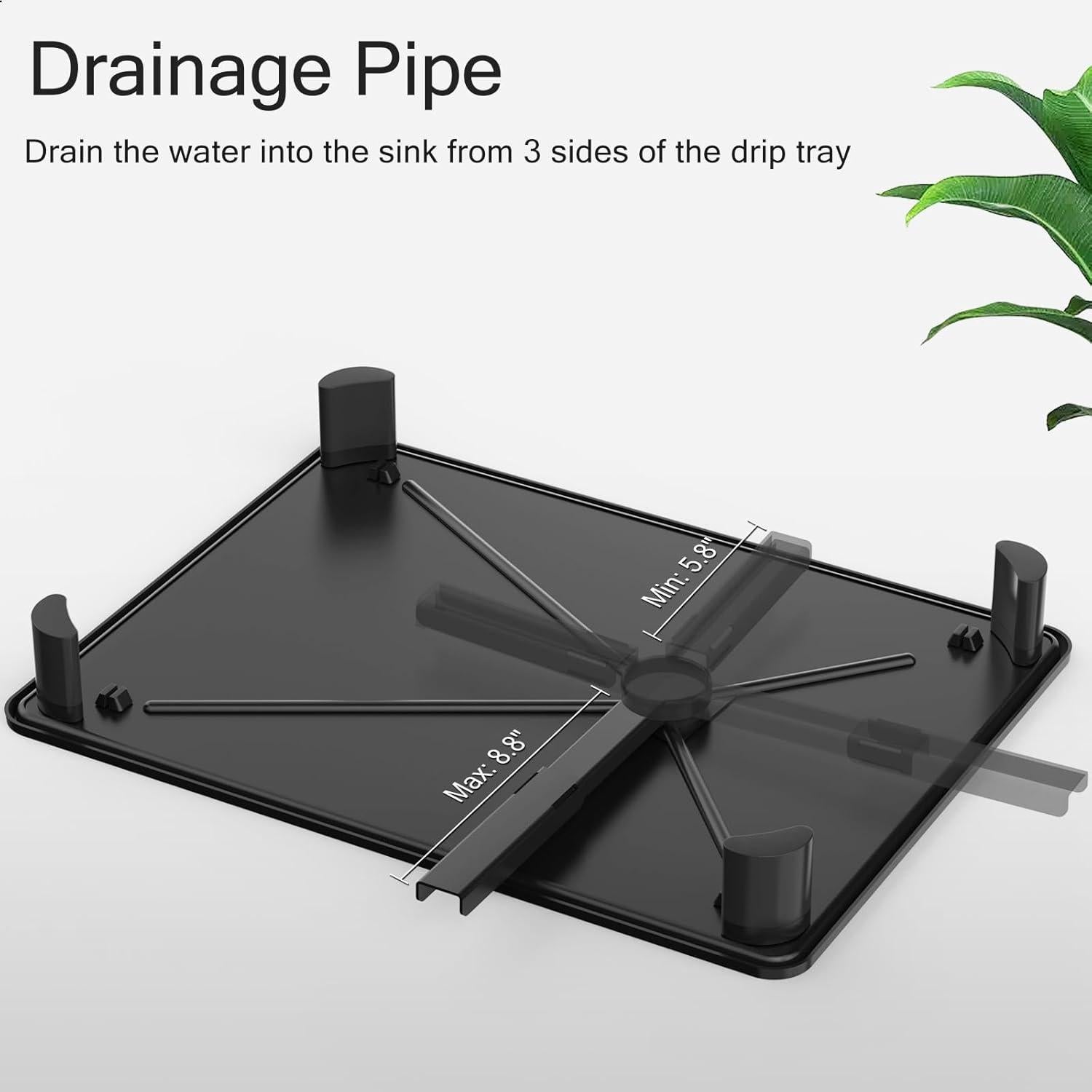 Escurridor de Platos DMTXCRP 2 Niveles Acero Inoxidable 43x33cm