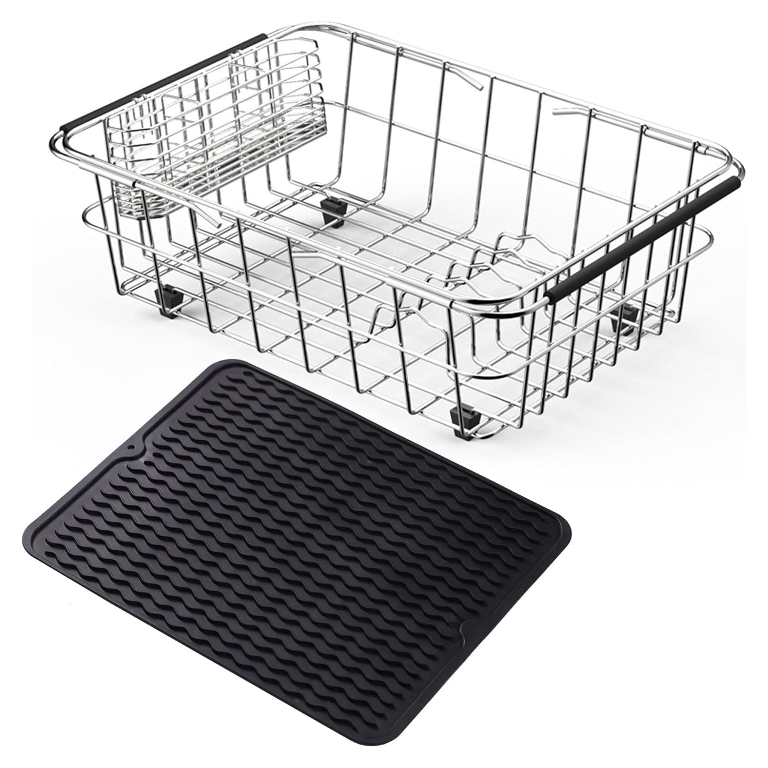 Escurridor de Platos NiuYichee Acero Inoxidable 38.6x27.9 cm