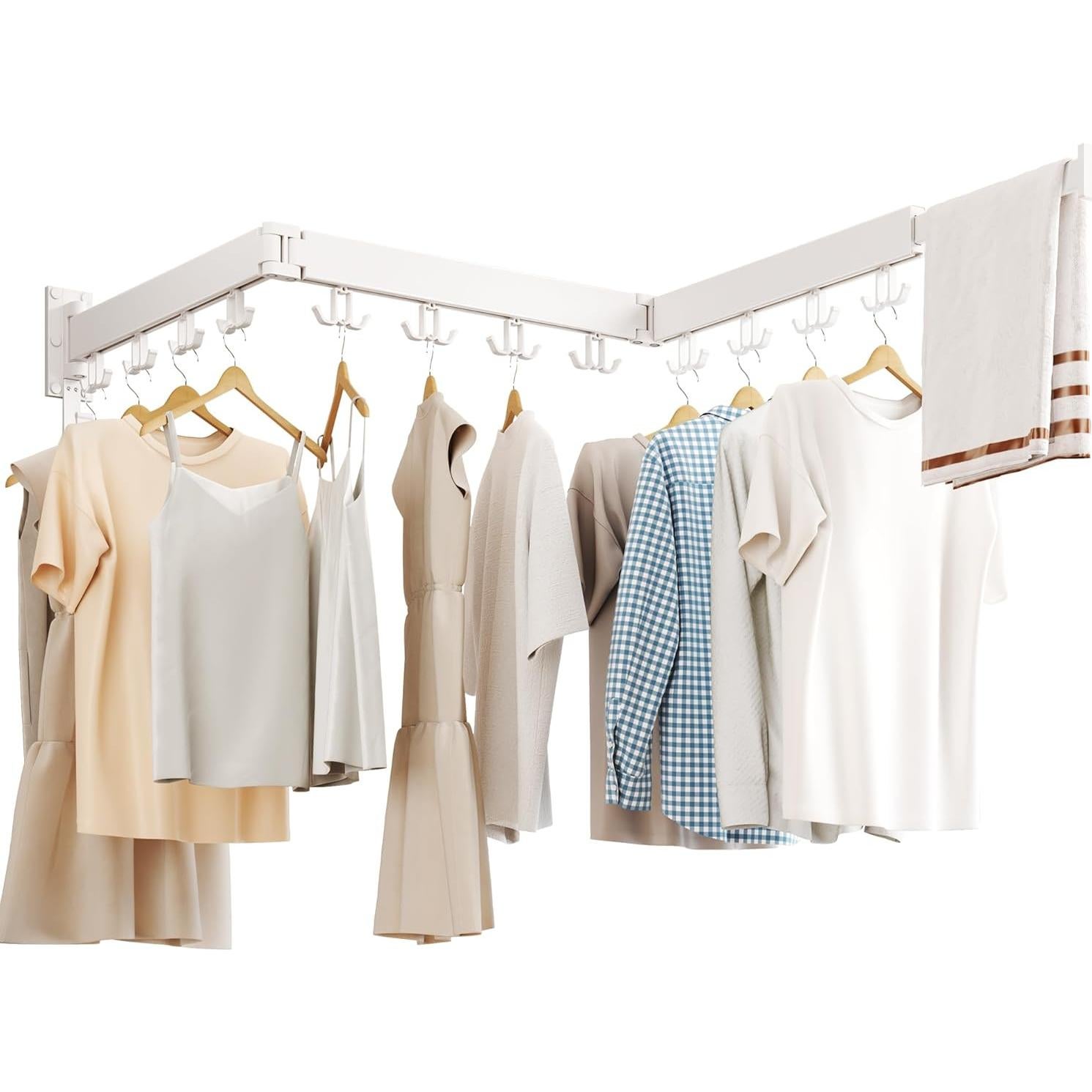 Estante Plegable para Secar Ropa HEILAIYI Montado en Pared