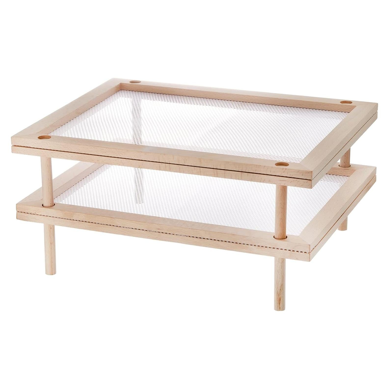 Juego de 2 Estantes Apilables Cedilis para Secar Alimentos