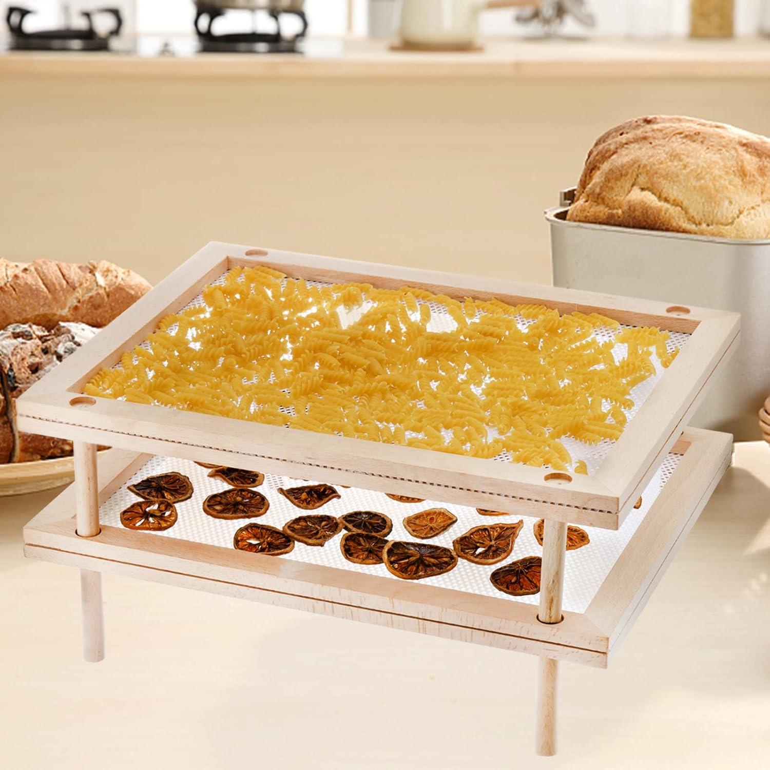 Juego de 2 Estantes Apilables Cedilis para Secar Alimentos