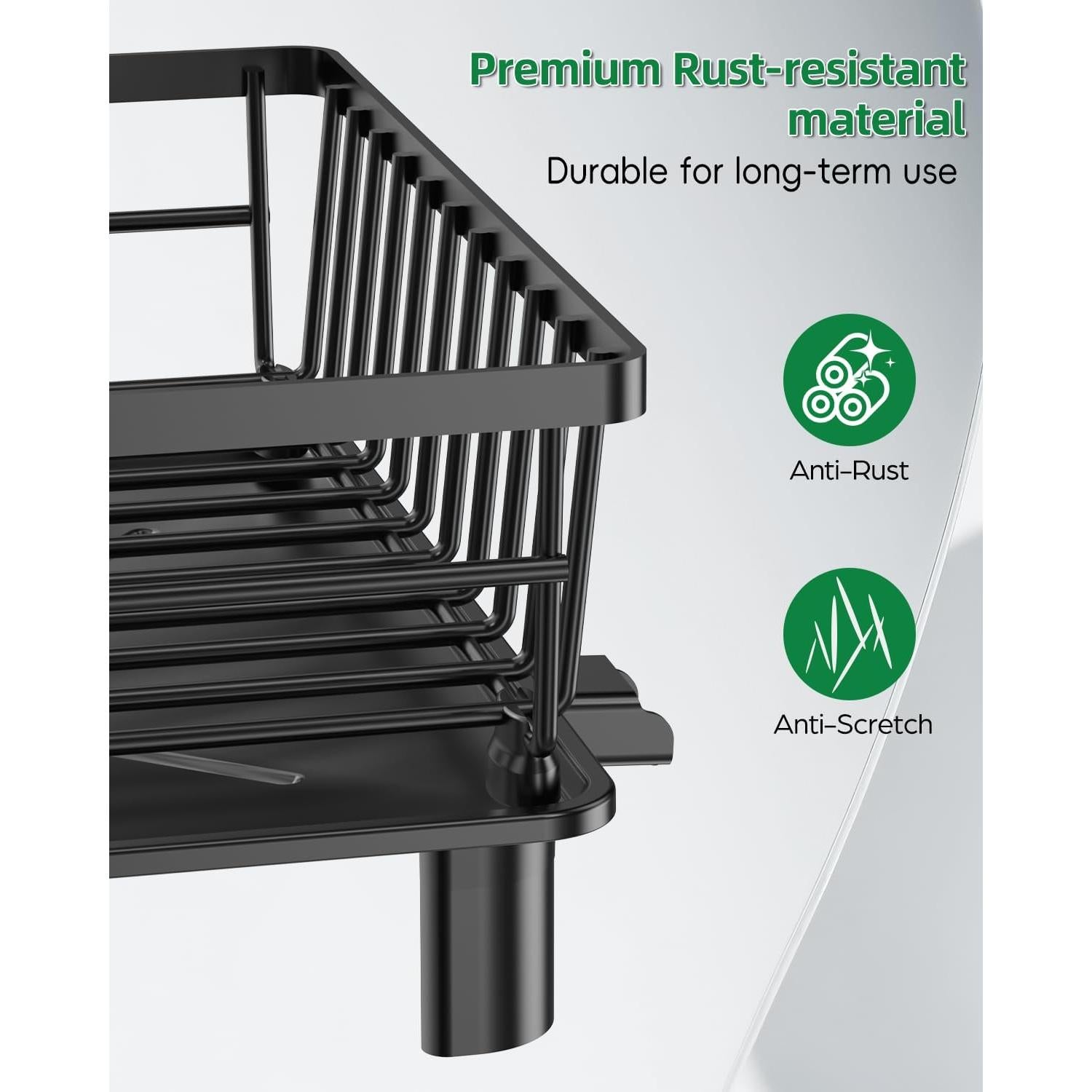 Escurridor de Platos CosyPic Acero Inoxidable 28x38 cm Drenaje Inteligente