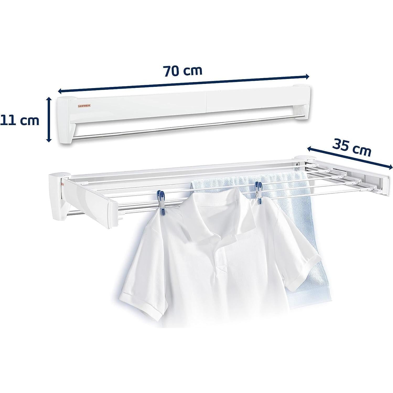 Secador de Pared Leifheit Telefix 70 Blanco 4.27m 12.25kg