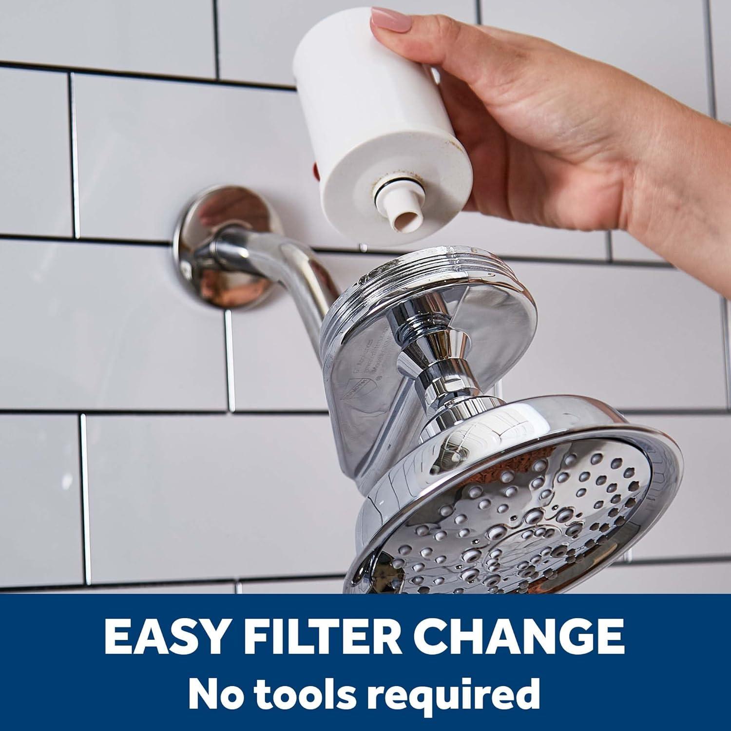 Sistema de Filtración de Ducha GE GXSM01TBL | Elimina Cloro