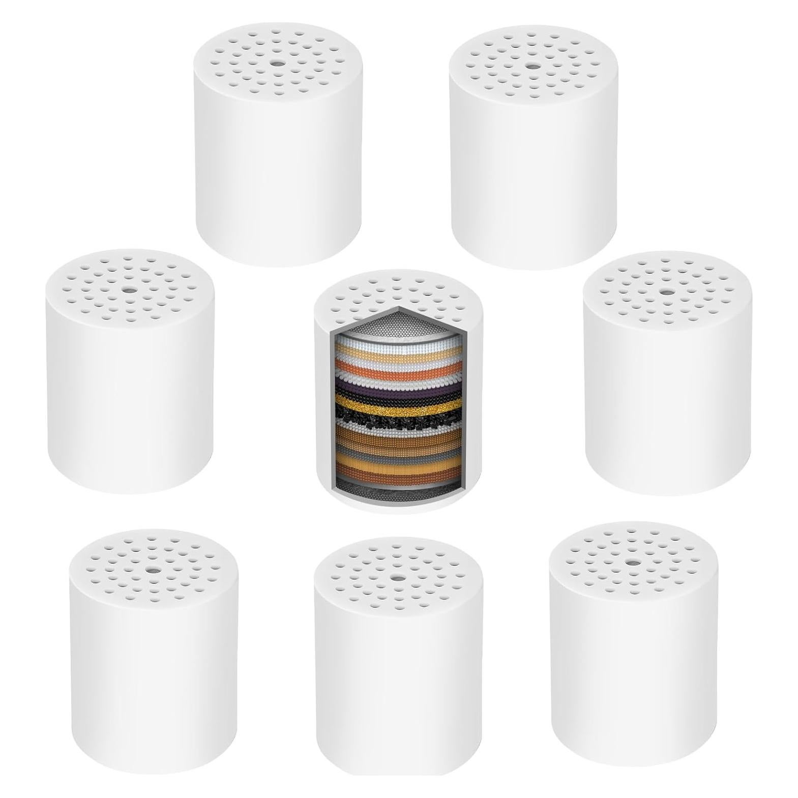 Paquete de 8 cartuchos de filtro de ducha Waai Richeraza 20 etapas