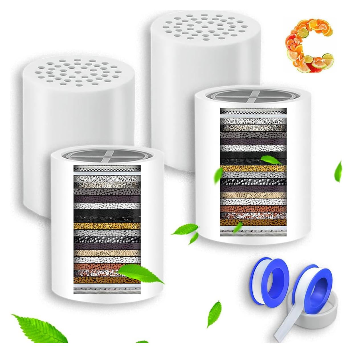 Cartuchos de Filtro de Ducha ChooBoo 20 Etapas - Paquete de 4