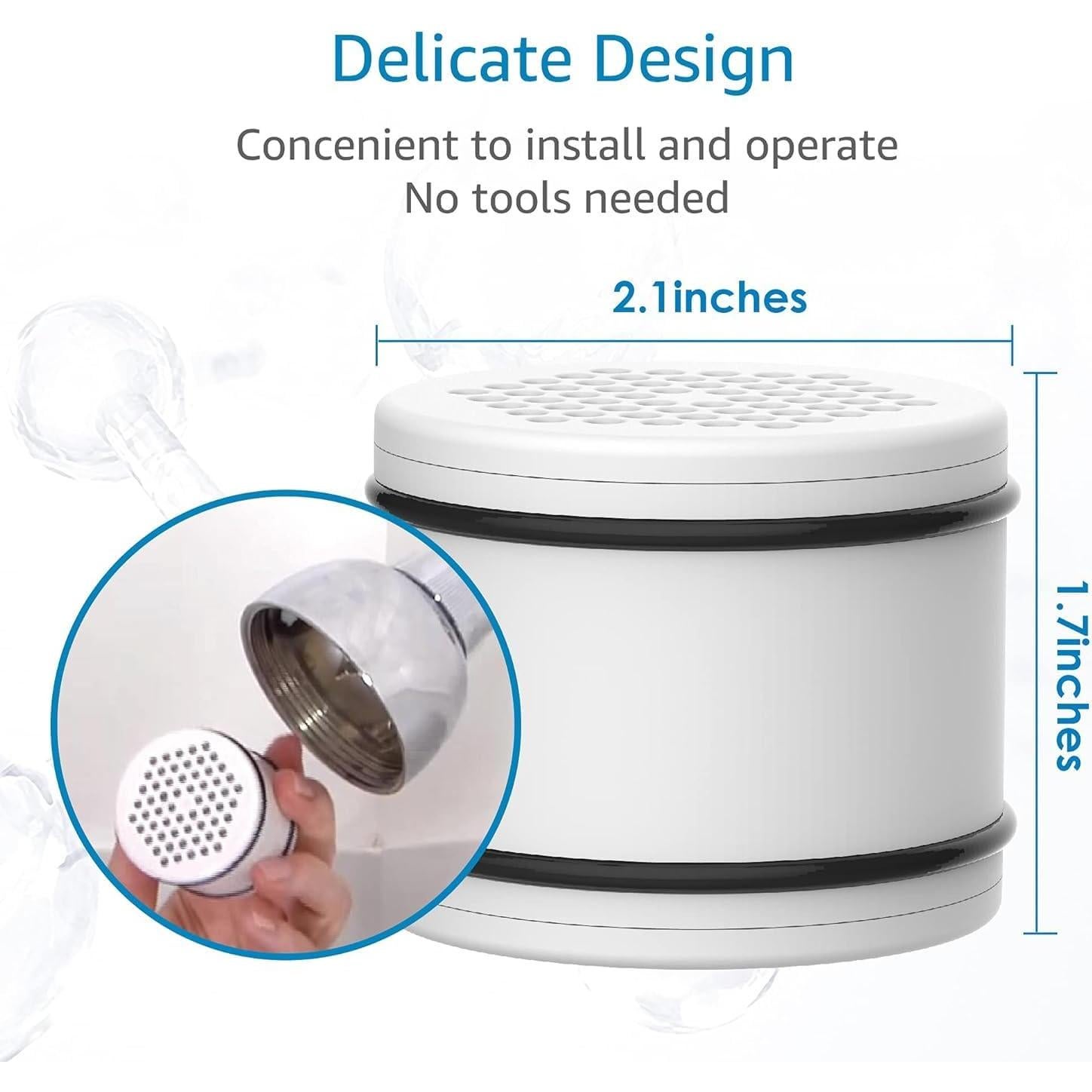 Cartucho Filtro Ducha AQUA CREST WHR-140 KDF Avanzado - 2 Unidades