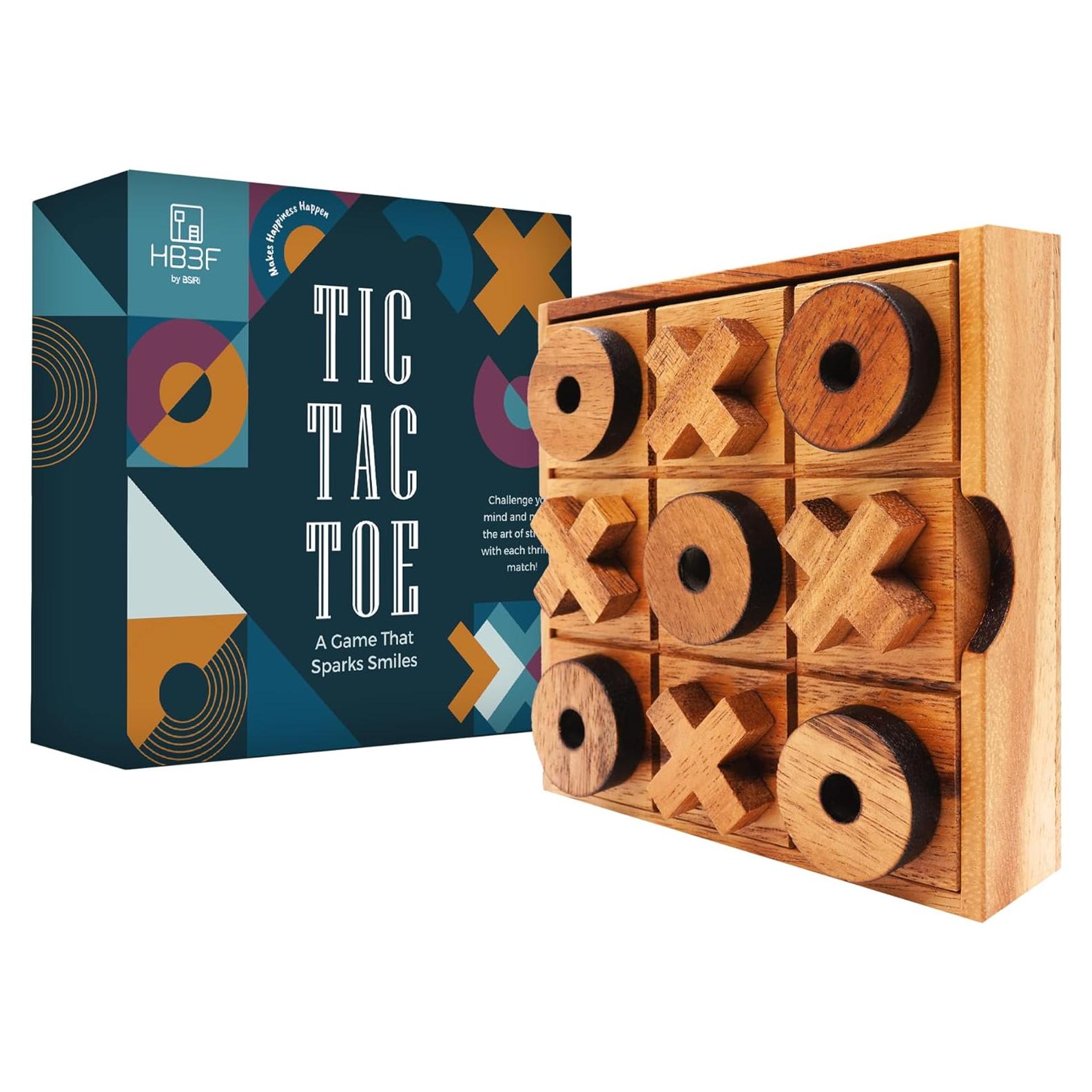 Juego de Tres en Raya BSIRI - Madera 13.97 cm Clásico