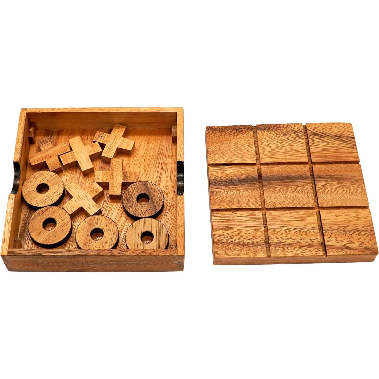 Juego de Tres en Raya BSIRI - Madera 13.97 cm Clásico