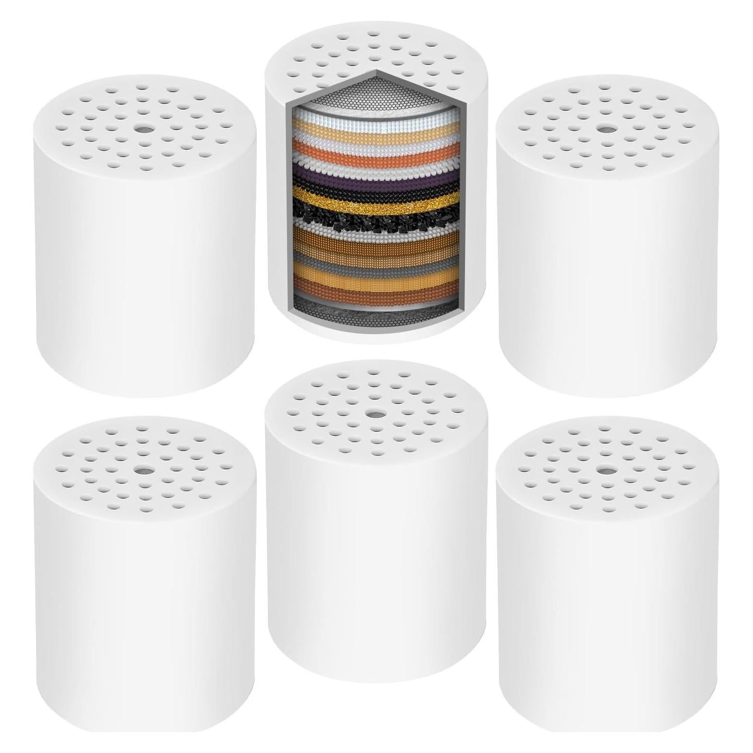 Cartucho Filtro Ducha GINOOJY 20 Etapas Paquete de 6