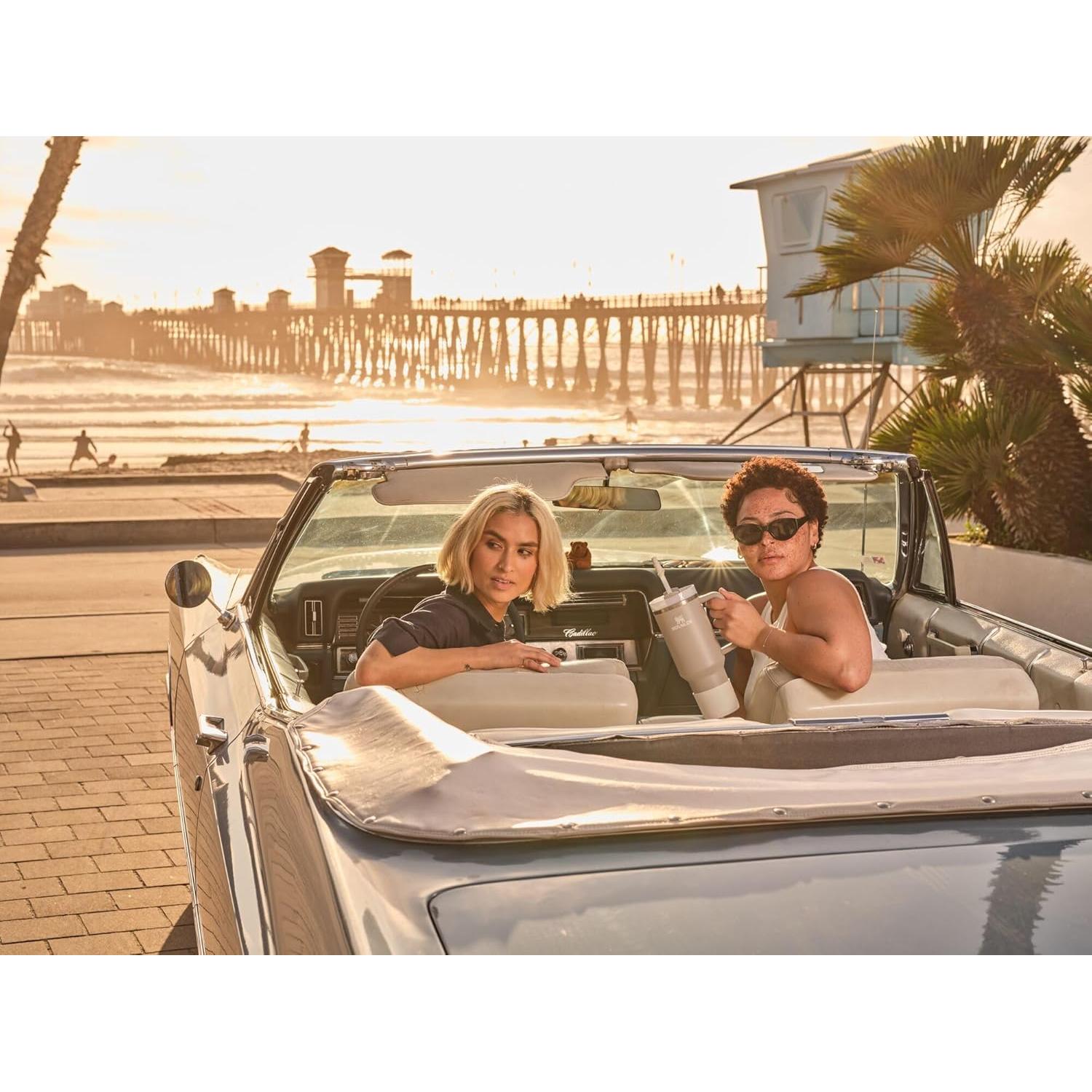 Bota y Tapa de Popote STANLEY para Vaso 30/20 oz Rosa