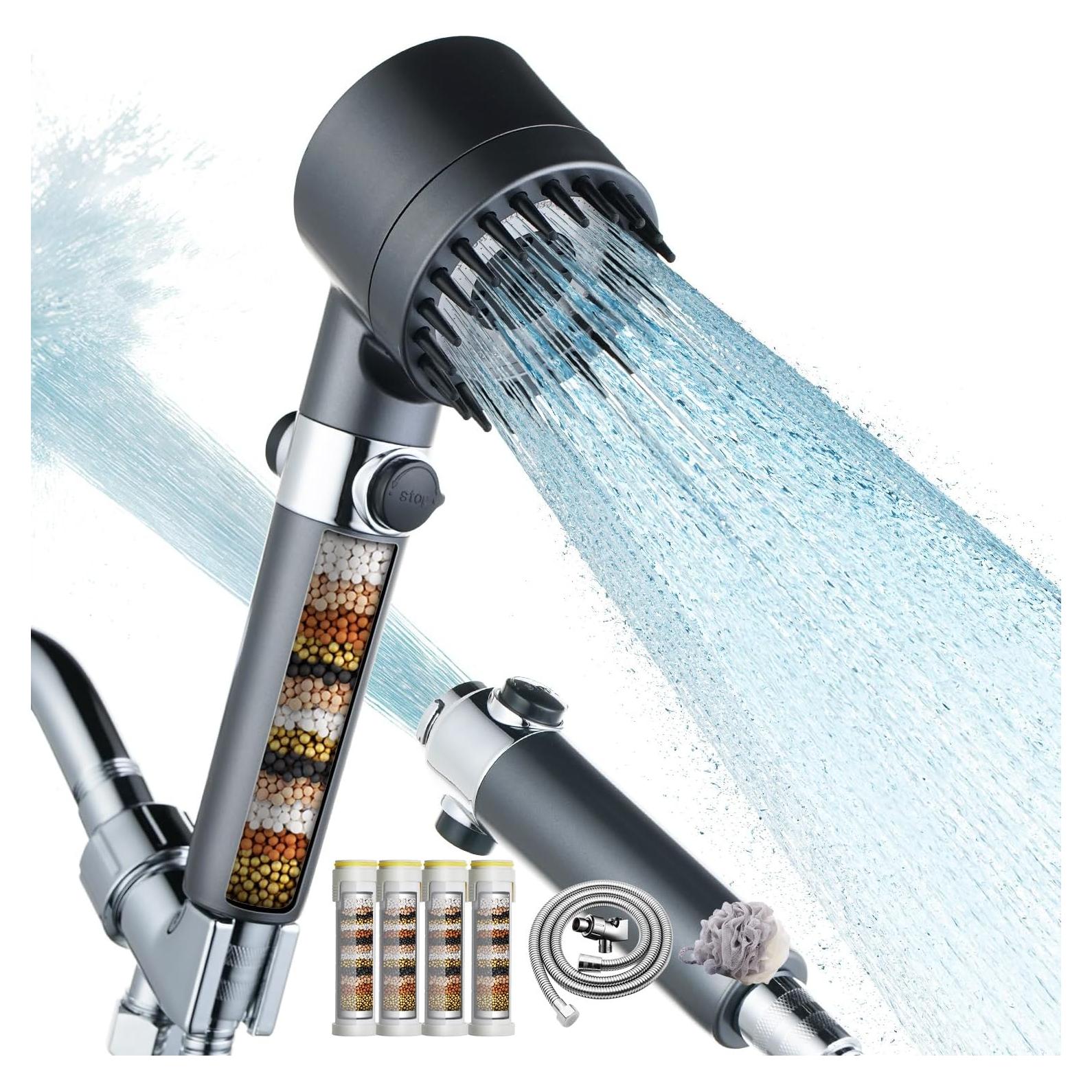 Cabezal de Ducha de Mano CWPW - Filtrado y Alta Presión 4 Modos
