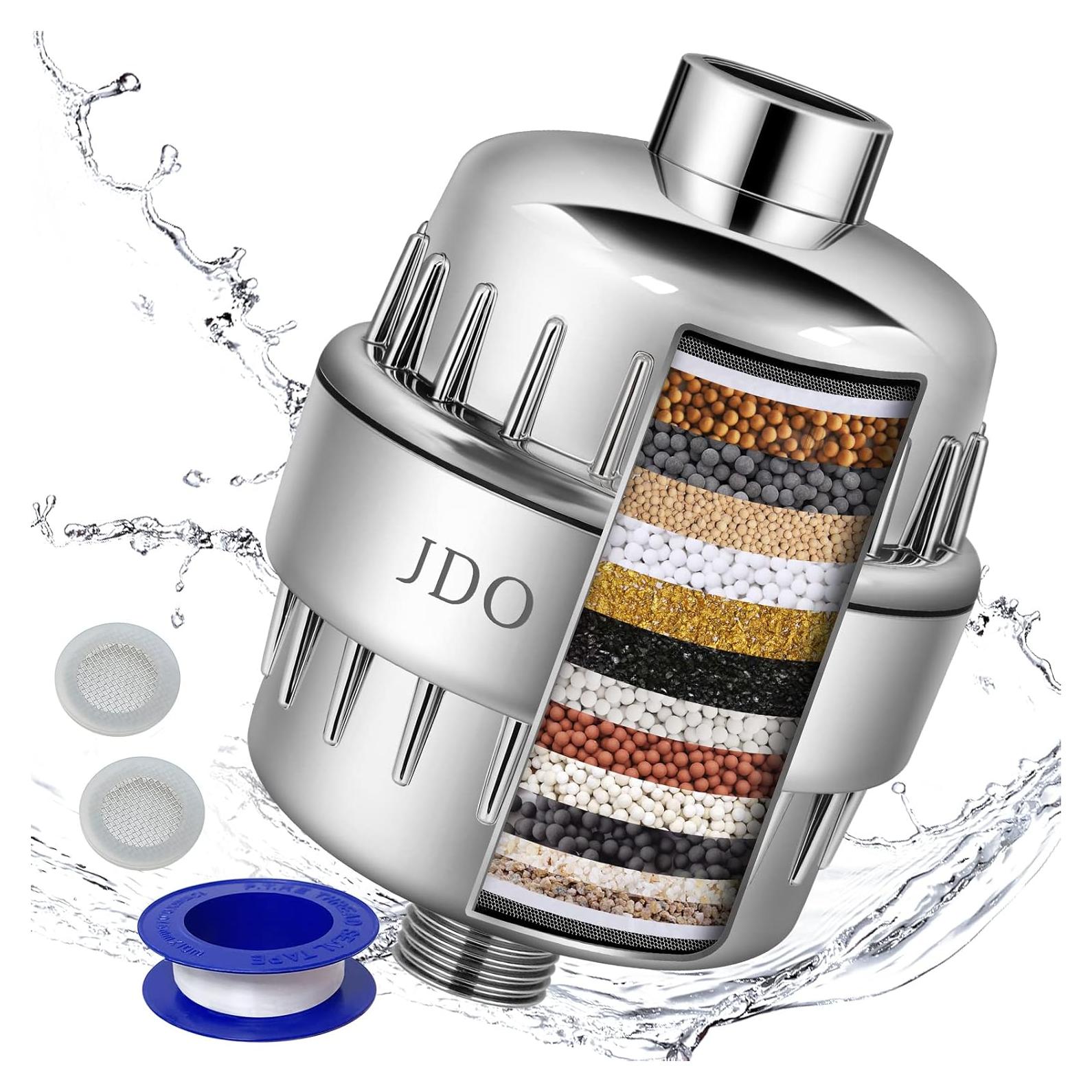 Filtro de Ducha JDO HL-2 18 Etapas para Agua Dura - Cromo