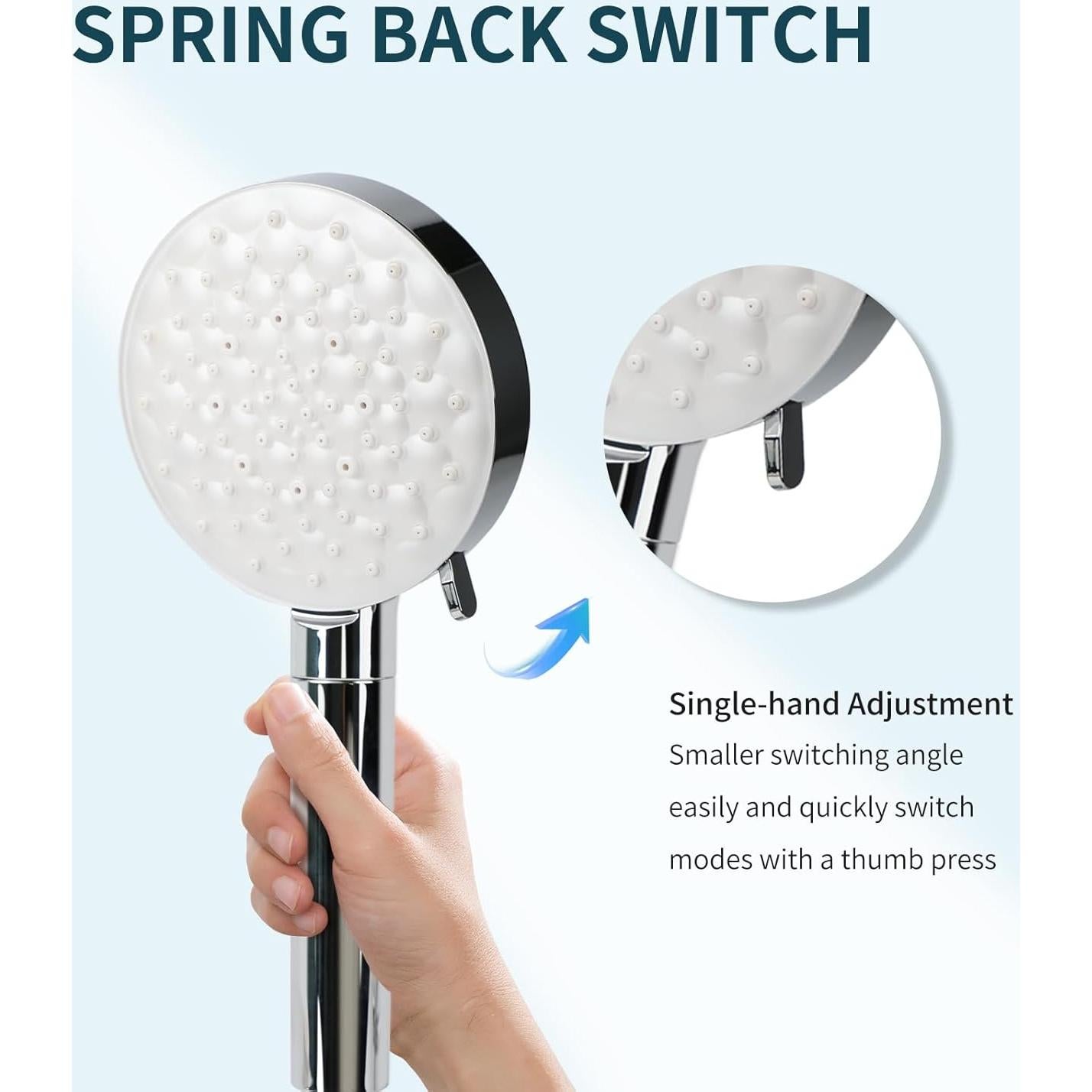 Cabezal de Ducha Filtrado UltrTxenova SH4, Alta Presión 6 Modos