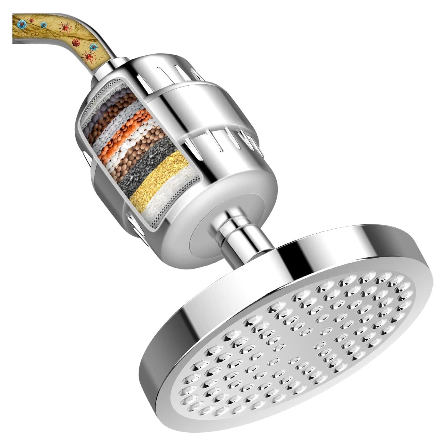 Cabezal de Ducha FEELSO con Filtro de 15 Etapas - Alta Presión