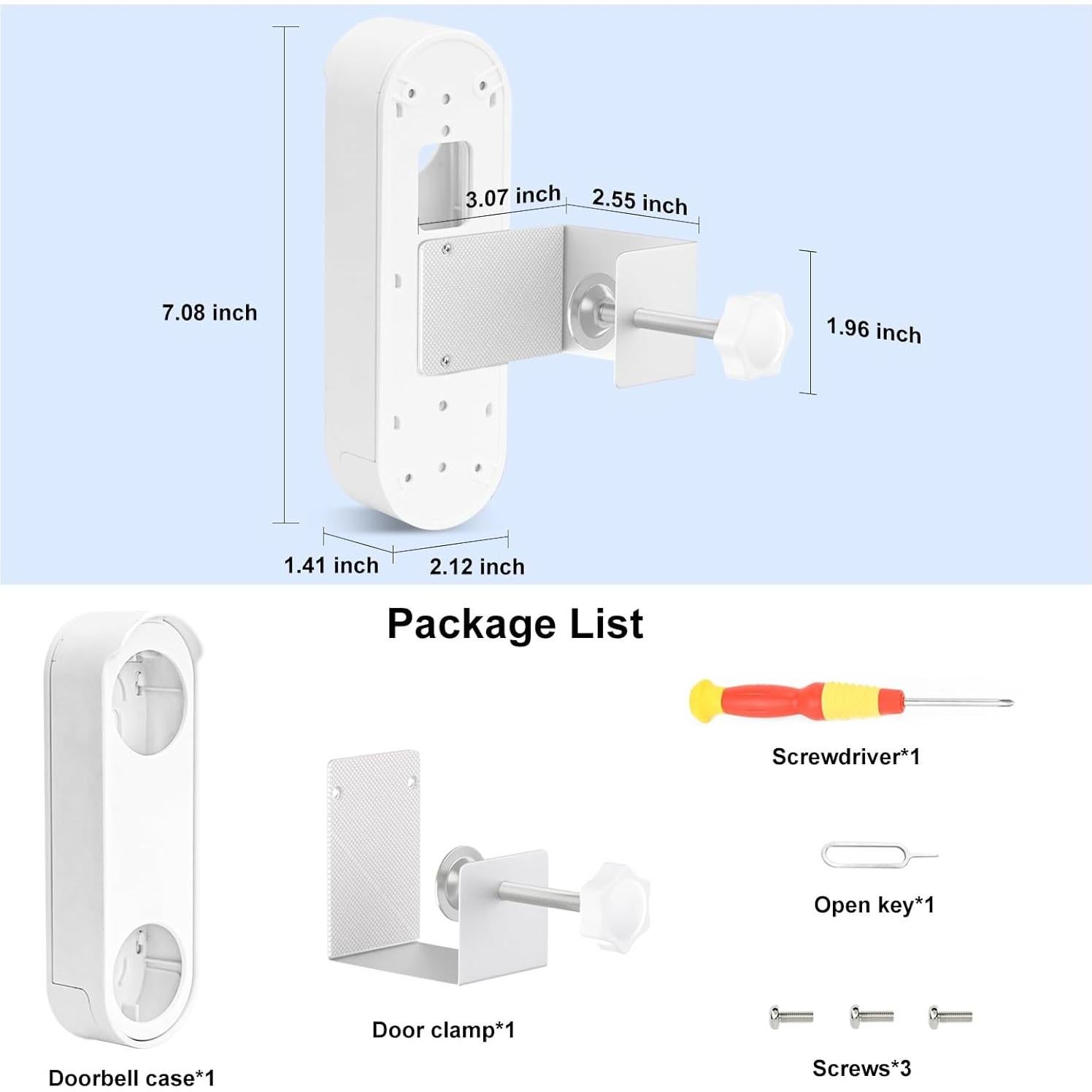 Soporte Antirrobo Ajustable Wochel para Timbre Google Nest