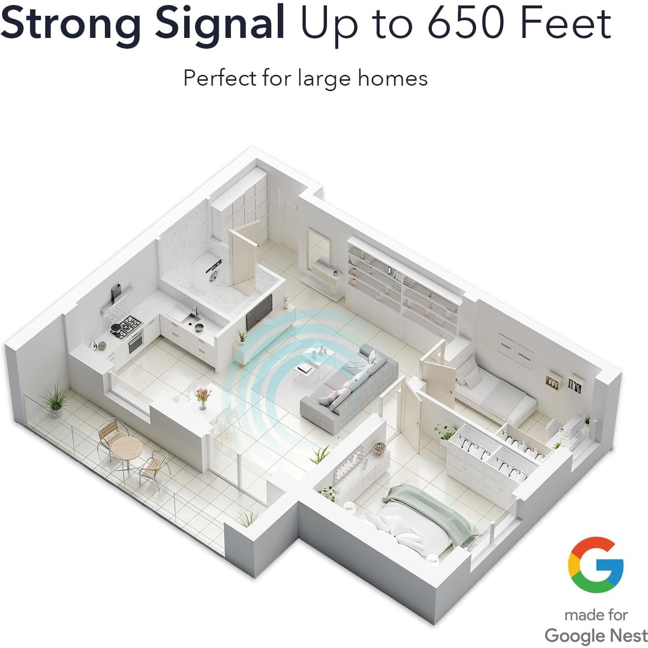 Timbre Wasserstein para Google Nest Doorbell Con Cable 2ª Gen