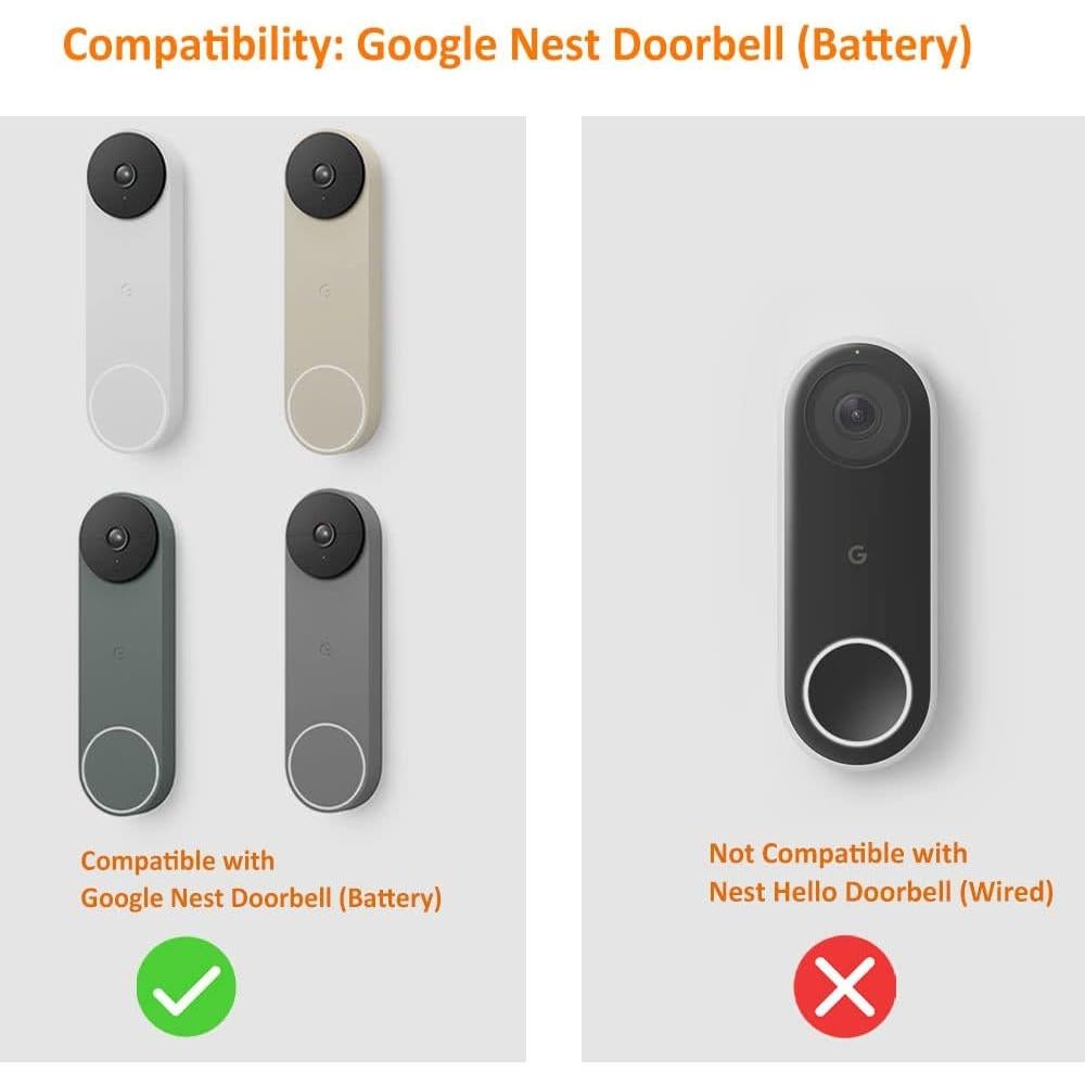 Funda de Silicona AutoSonic para Google Nest Doorbell Batería