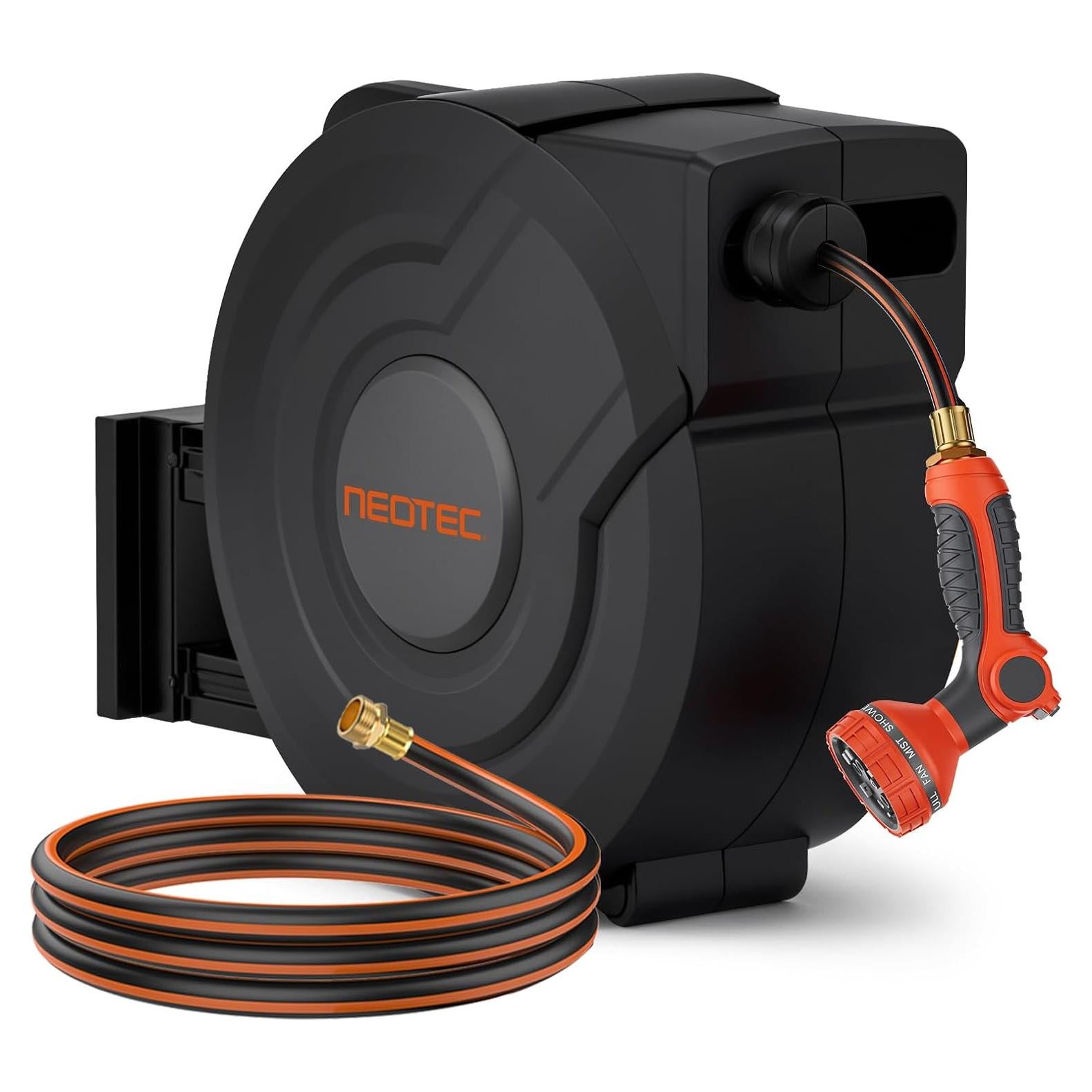 Carrete de Manguera de Jardín Retráctil NEOTEC 1/2" x 12m