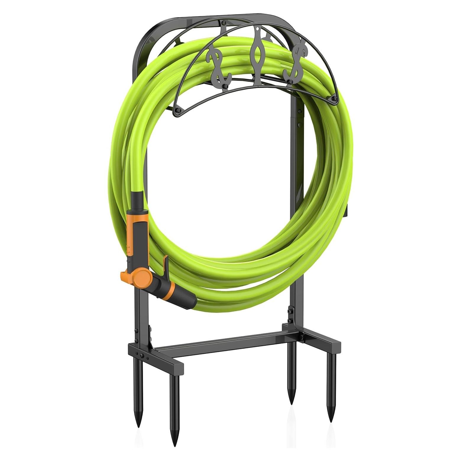 Soporte para Manguera de Jardín WiwiIron Metal 4 Picos 45.72m