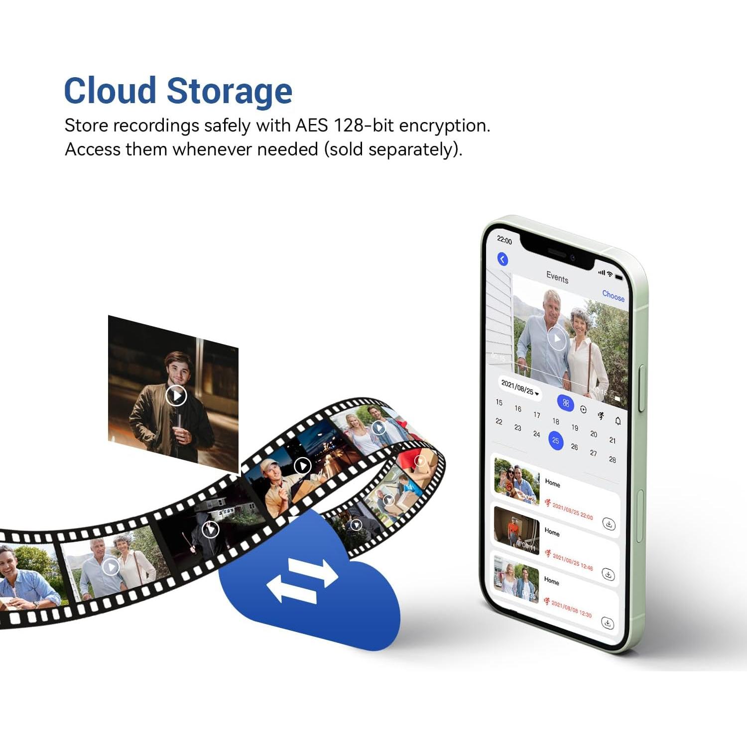 Cámara de Timbre de Video PyreQuad G50 1080p Wi-Fi 2.4GHz