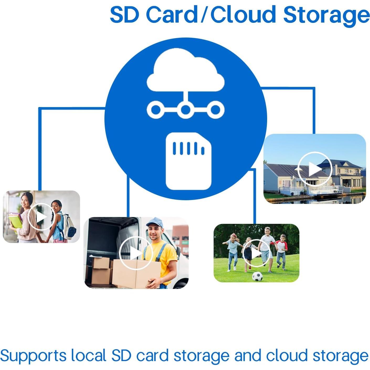 Cámara Timbre Video 2K Inalámbrica Eaula J5 con IA y Noche