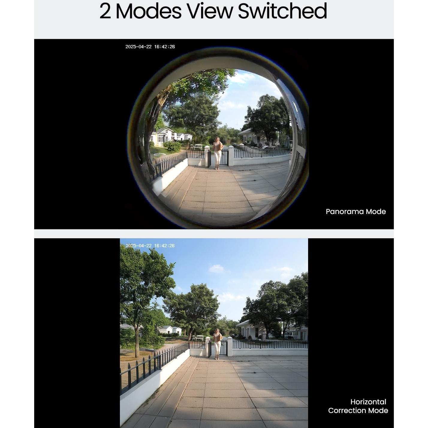 Cámara de Timbre Inalámbrica ieGeek Bell J10 3MP 180°