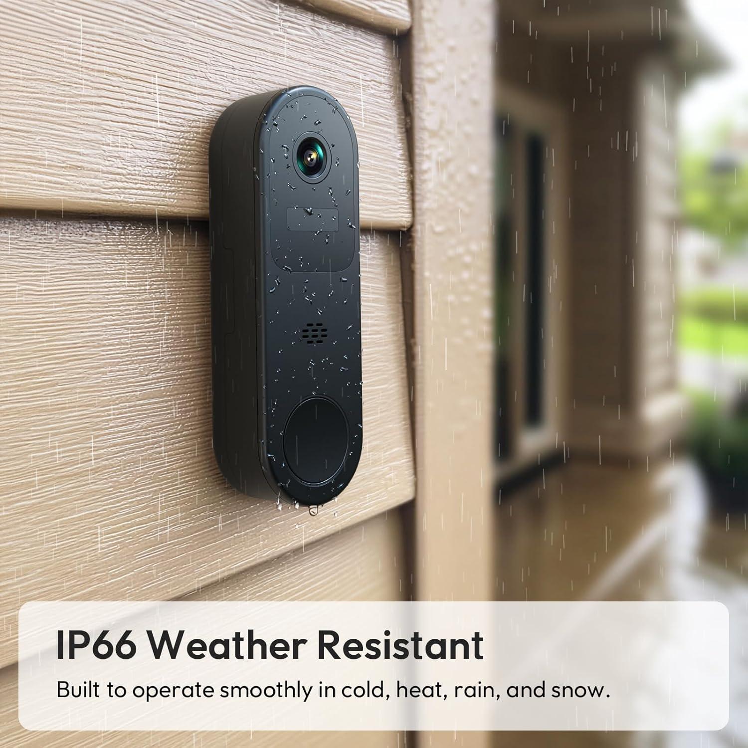 Cámara de Timbre Inalámbrico Belleye DB3 2K HD con Visión Nocturna