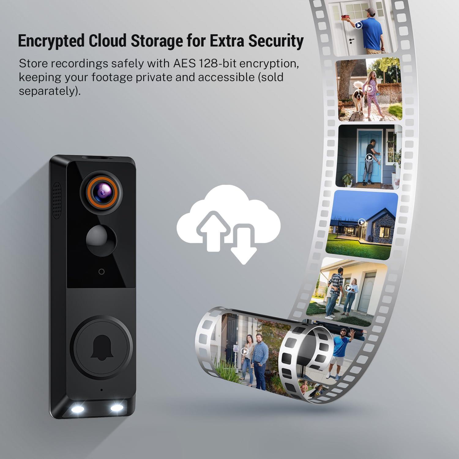 Cámara Timbre Video Inalámbrica Wi-Fi 1080p NUMLAKE G50A