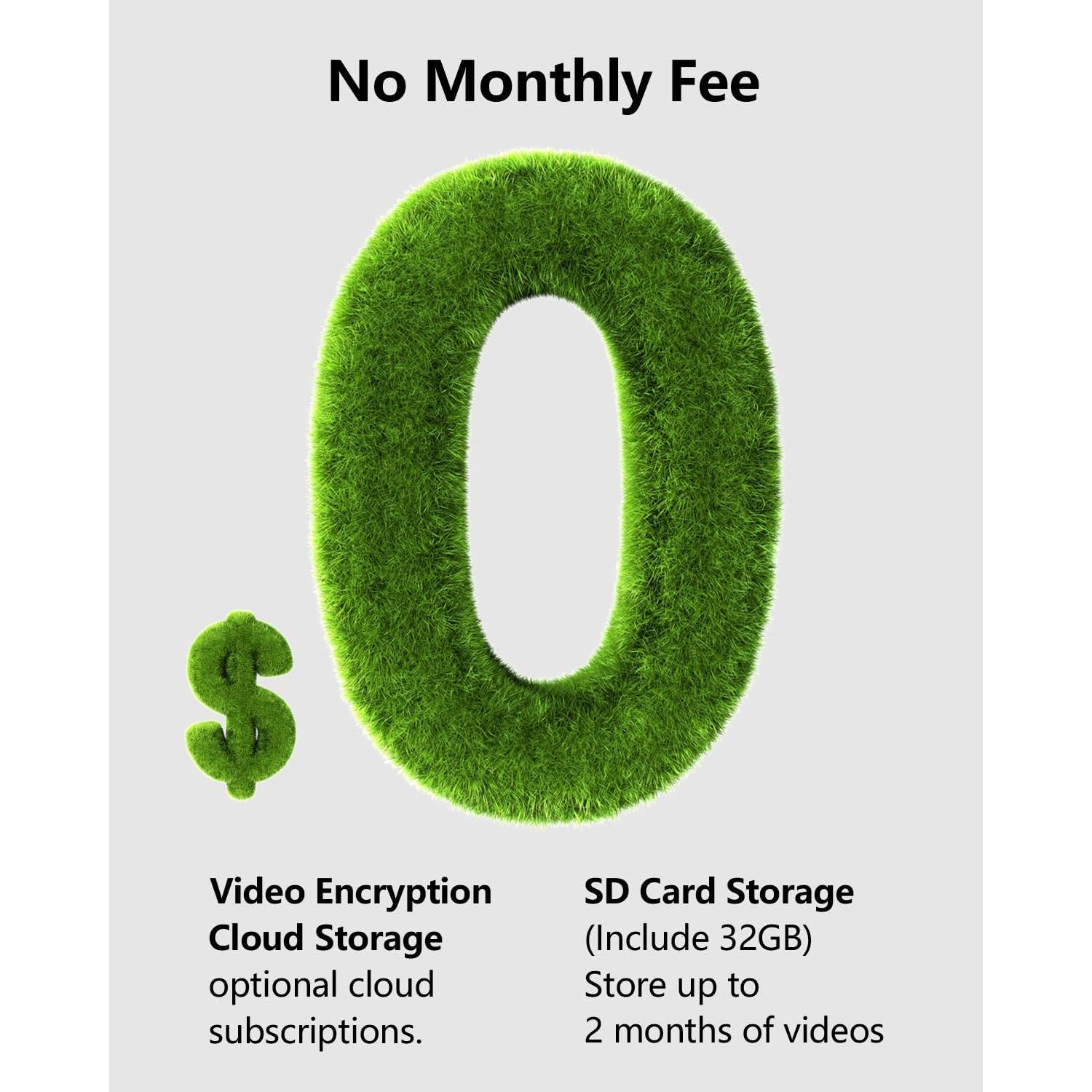 Cámara de Timbre Inalámbrica 2K Eudic J5 con Visión Nocturna