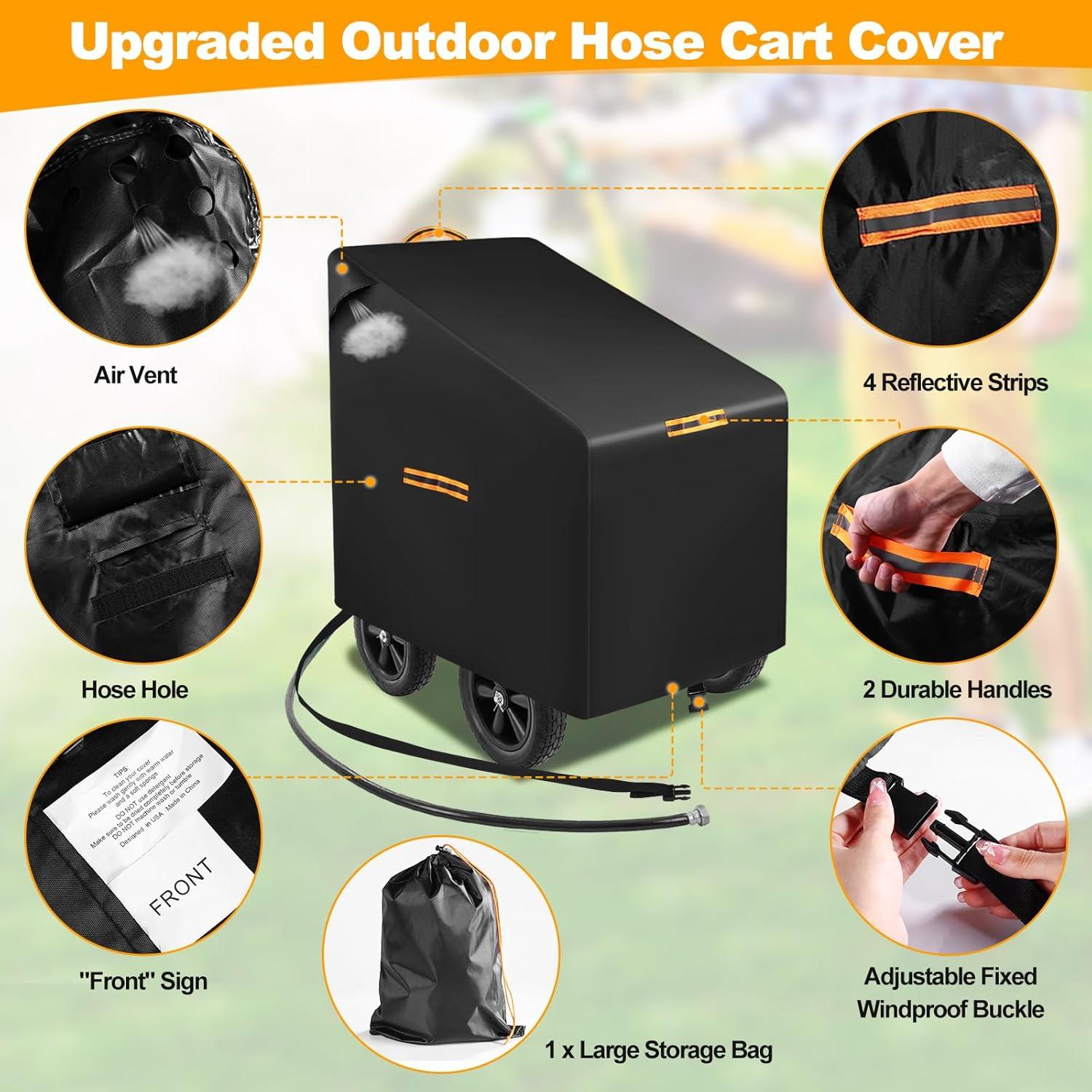 Cubierta Protectora para Carro de Manguera GRABADO 420D Impermeable