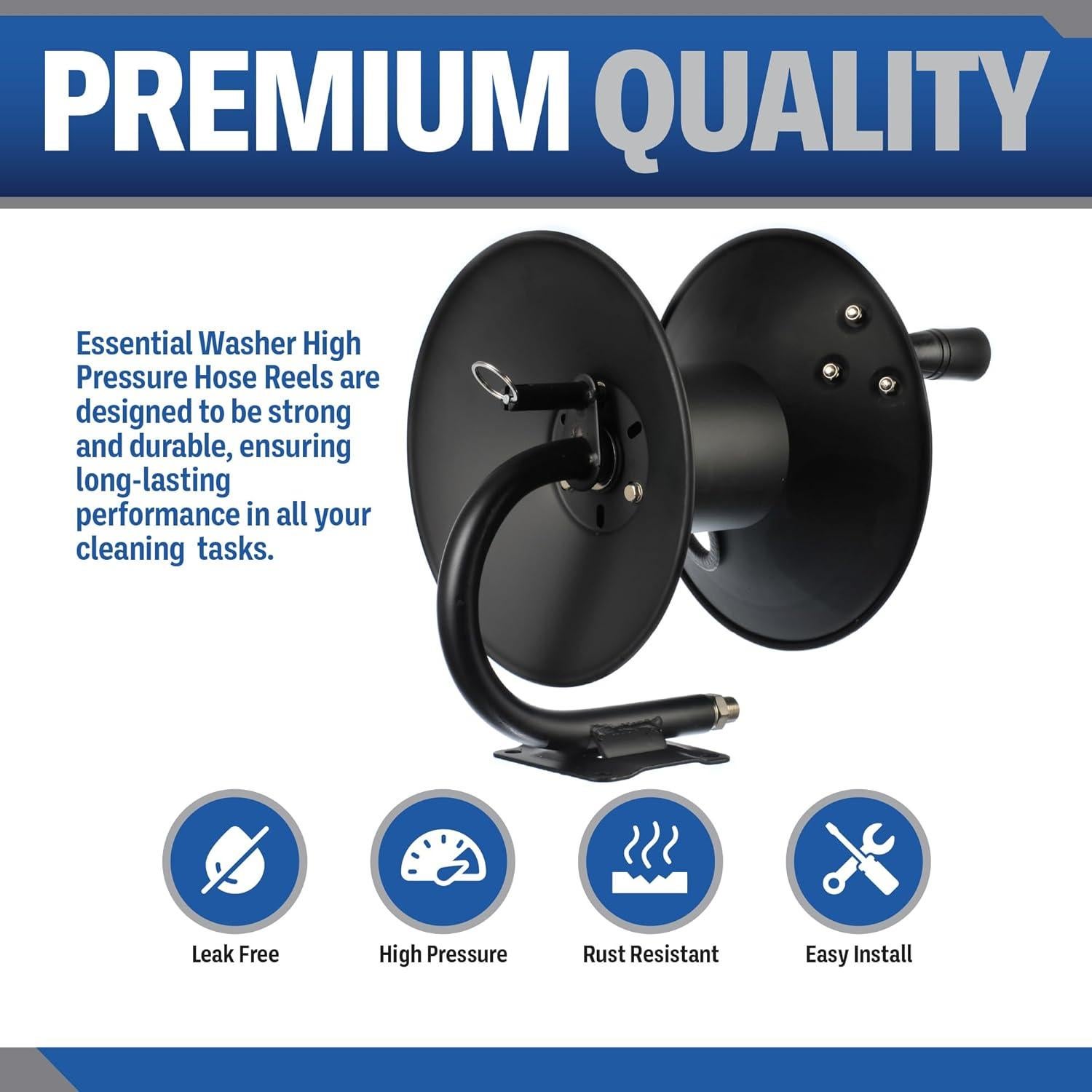 Carrete de Manguera Essential Washer 15 m con Accesorios