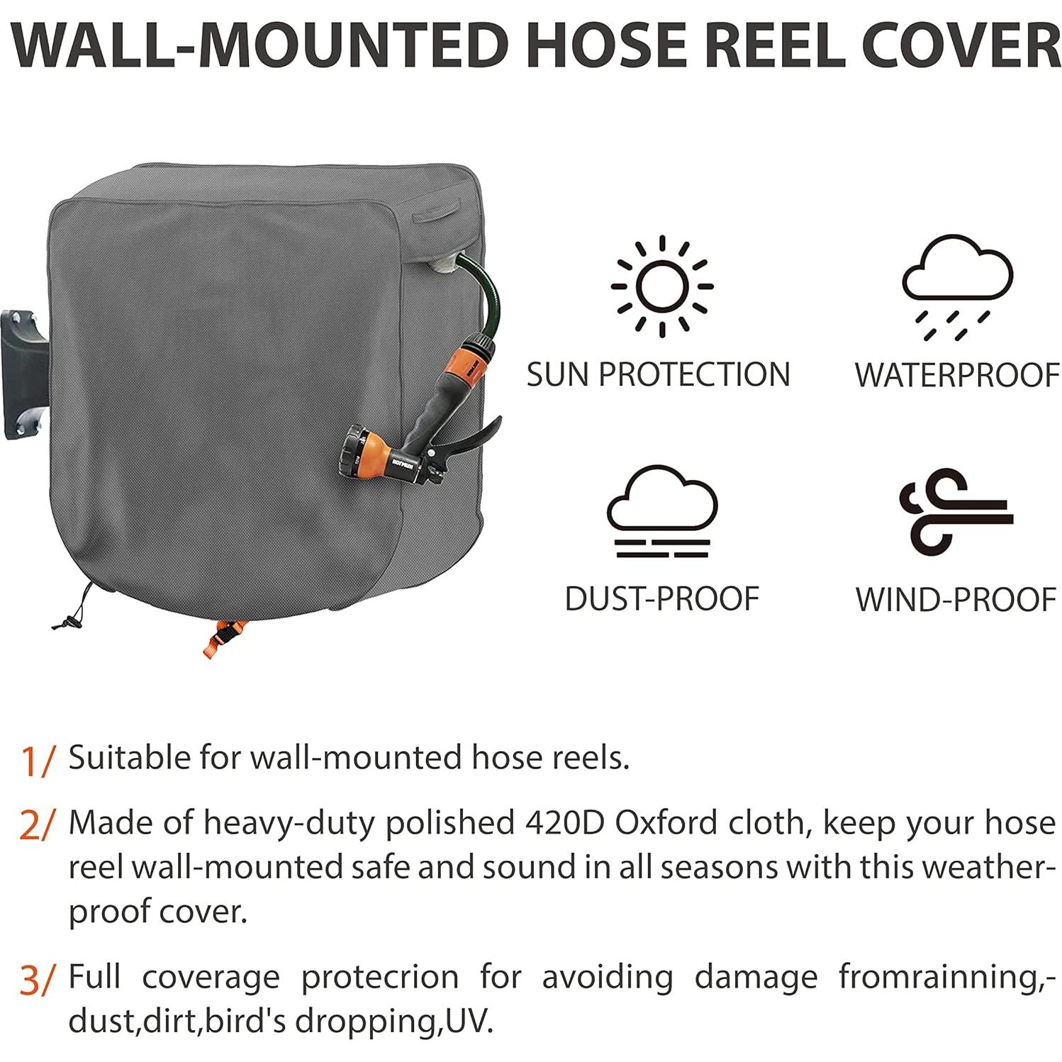 Cubierta de Carrete de Manguera Aaaspark 66 cm Impermeable