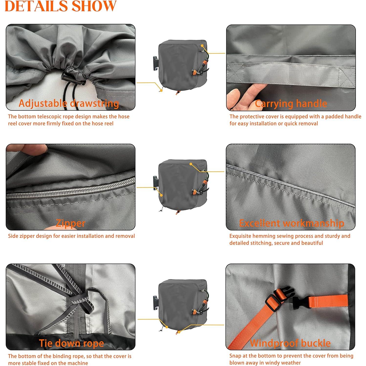 Cubierta de Carrete de Manguera Aaaspark 66 cm Impermeable