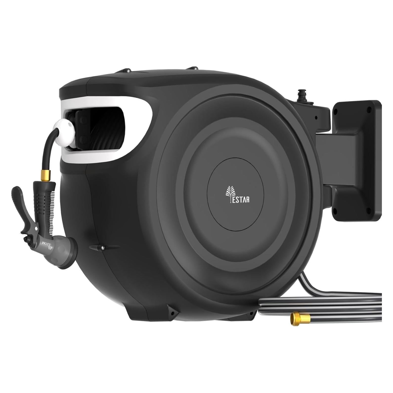 Carrete de Manguera de Jardín Automático Yestar 40m con Boquilla