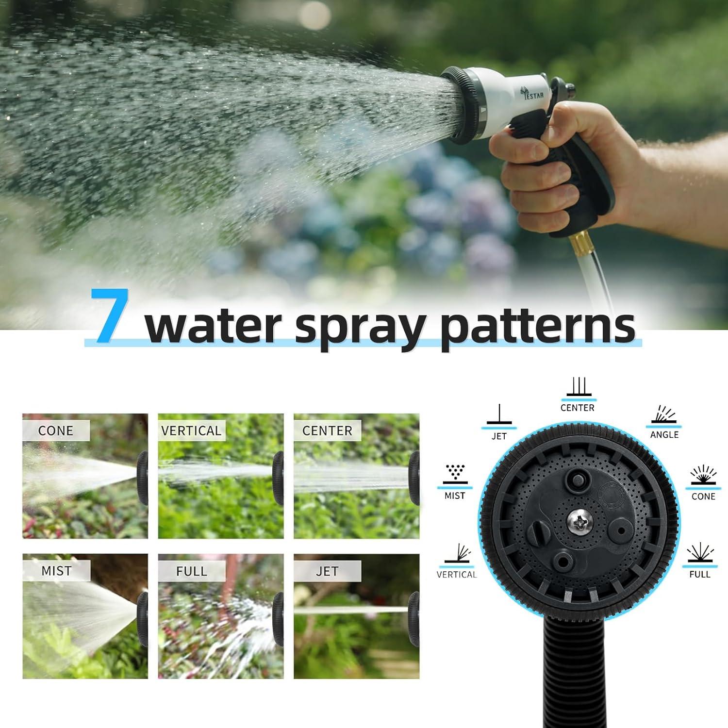 Carrete de Manguera de Jardín Automático Yestar 40m con Boquilla