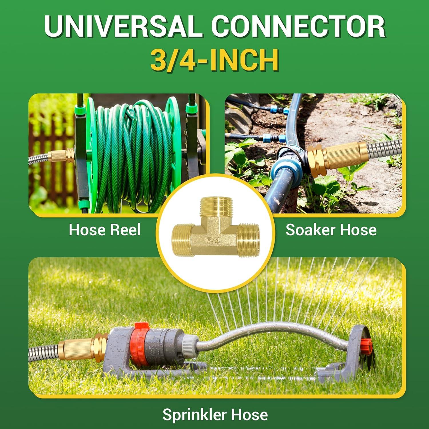 Manguera de Jardín 360 GADGET 7.62m Acero Inoxidable Flexible