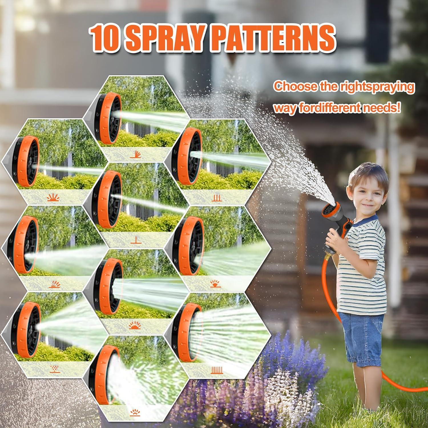 Carrete de Manguera de Jardín Retráctil AC-DK 30.48 m Verde