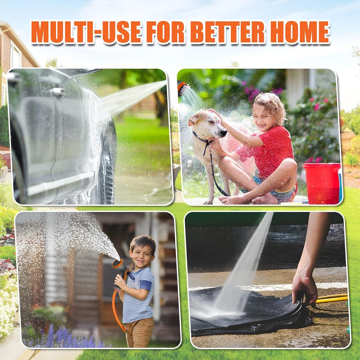 Carrete de Manguera de Jardín Retráctil AC-DK 30.48 m Verde