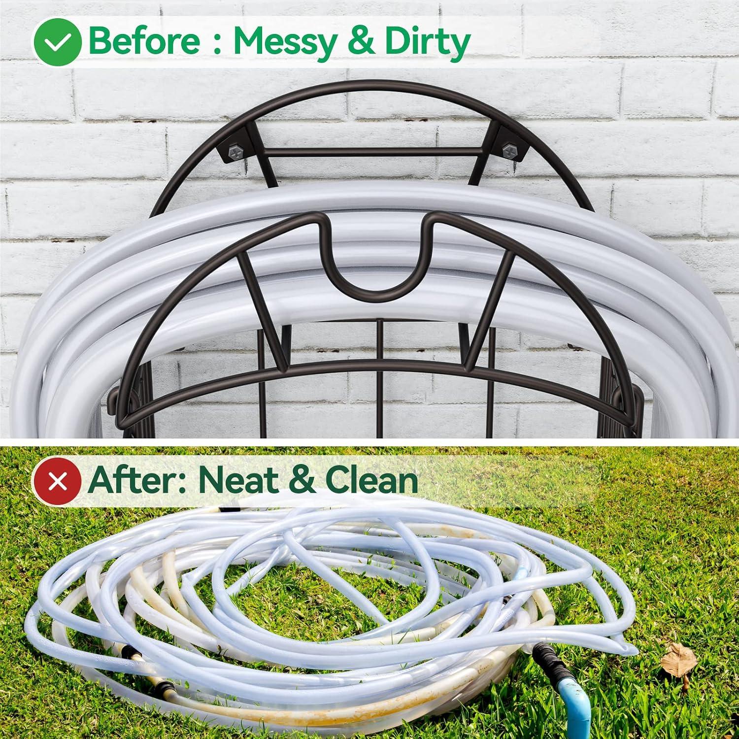 Carrete de Manguera de Jardín Lamir Metal Montaje en Pared 1.18kg