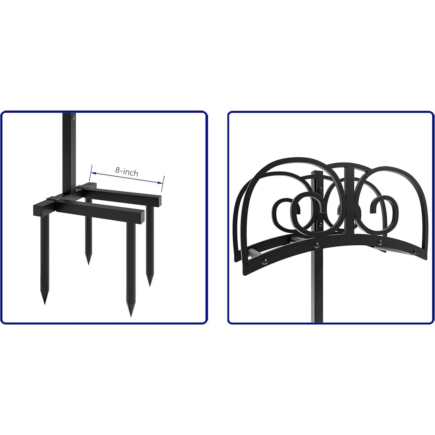 Soporte de Manguera de Jardín Calidola con 4 Picos - 45.72m